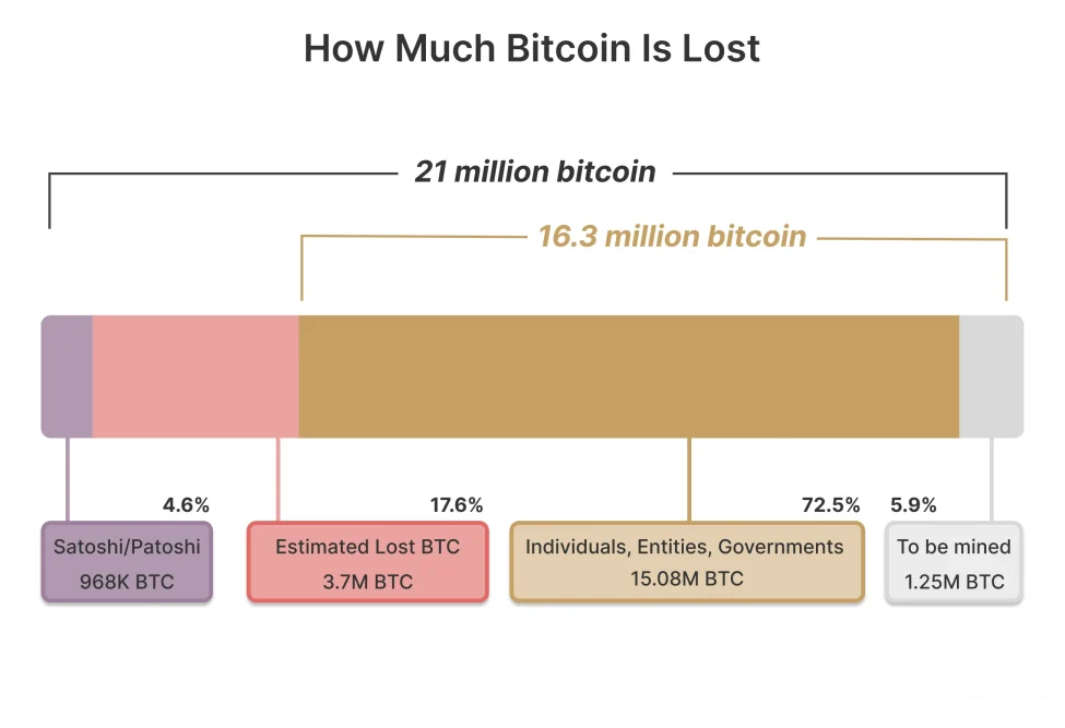 How Much Bitcoin Lost