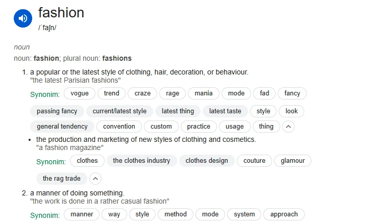 Fashion Term