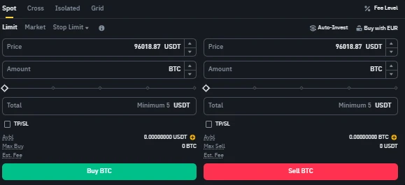 Spot Transaction - Buy and Sell